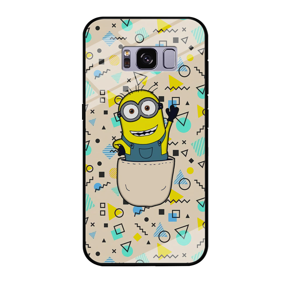 Minion Stand on The Pocket Samsung Galaxy S8 Case