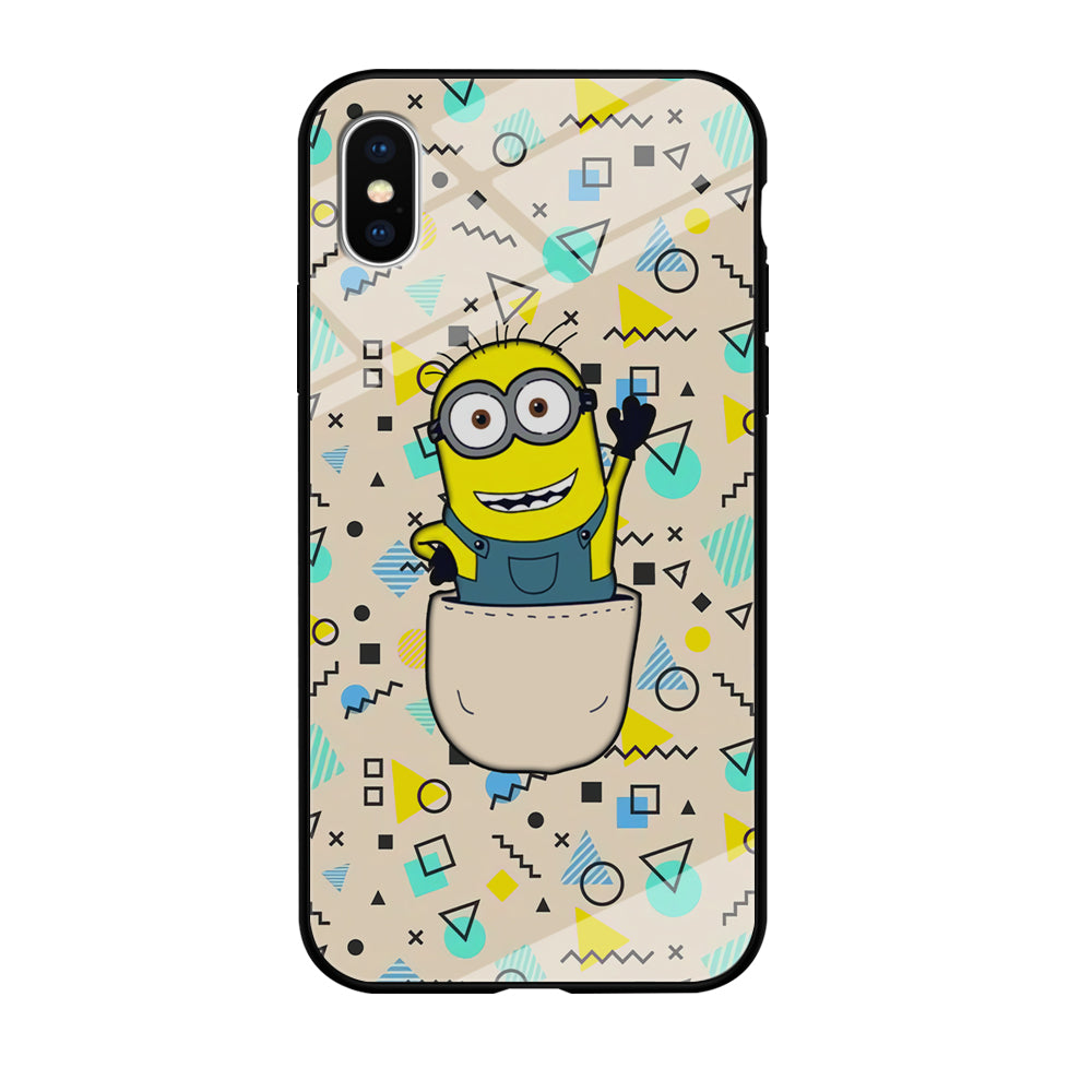 Minion Stand on The Pocket iPhone X Case