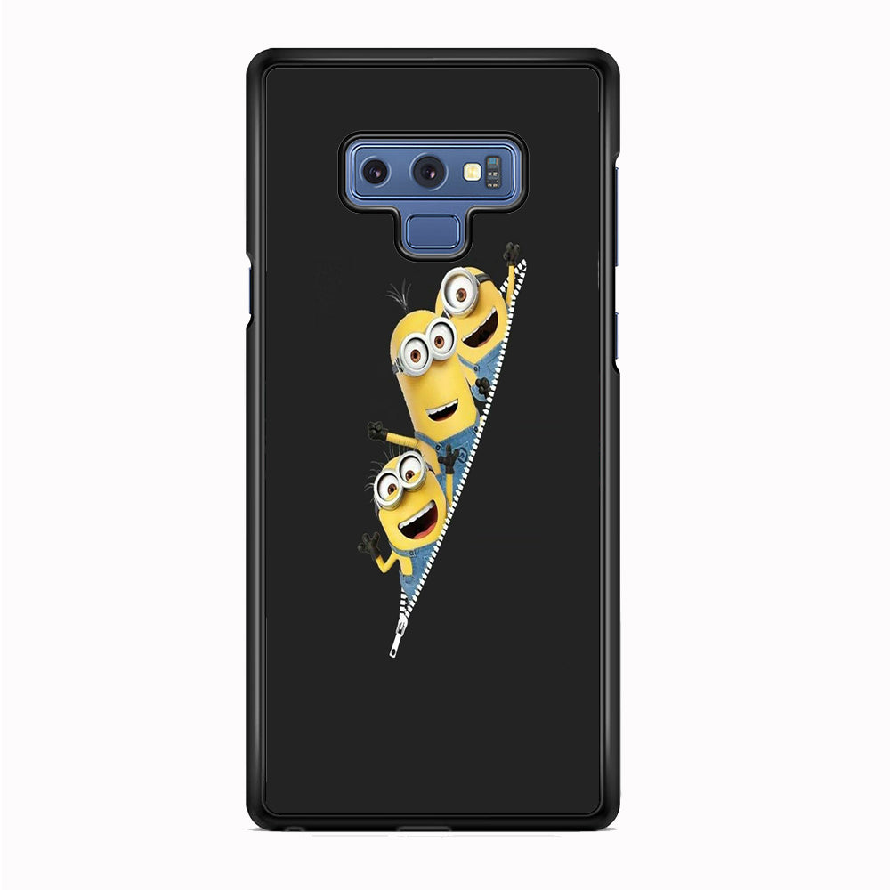 Minions Grey Zip Samsung Galaxy Note 9 Case