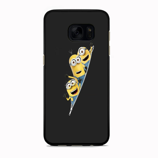 Minions Grey Zip Samsung Galaxy S7 Case
