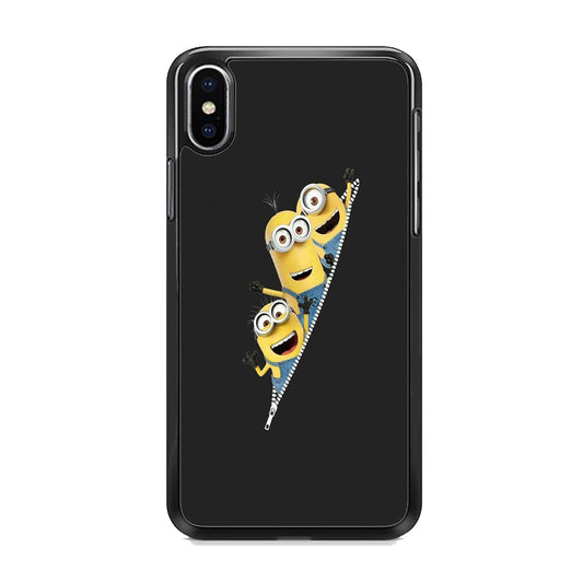 Minions Grey Zip iPhone XS Case