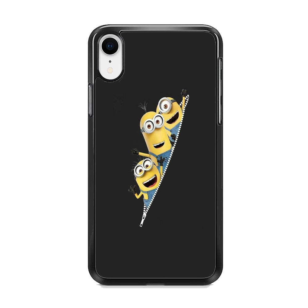Minions Grey Zip iPhone XR Case