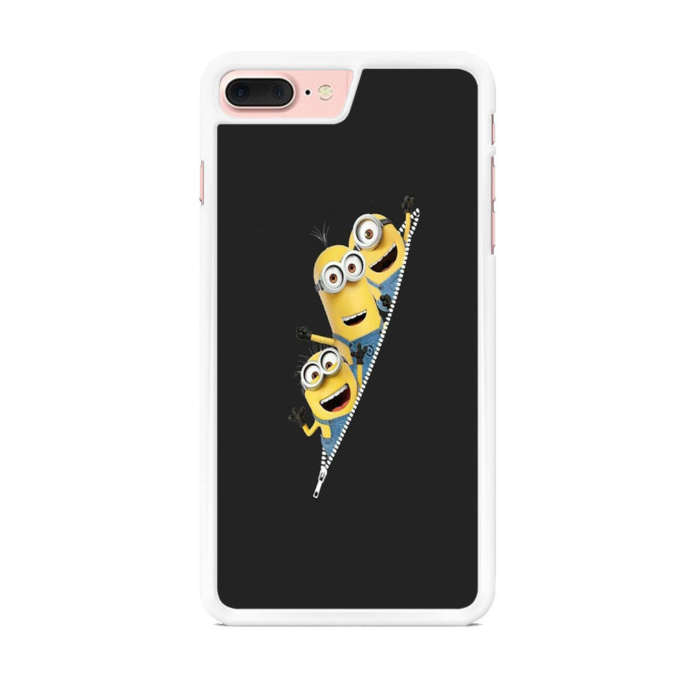 Minions Grey Zip iPhone 7 Plus Case