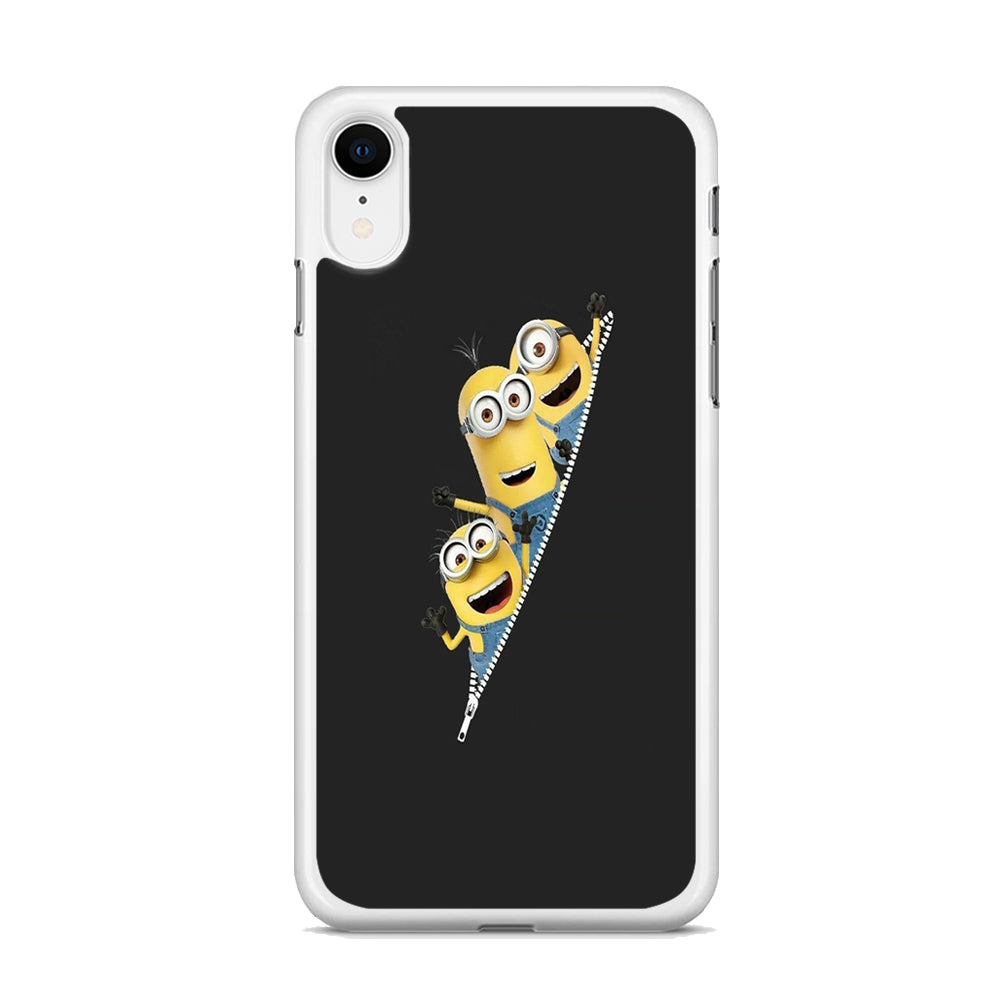 Minions Grey Zip iPhone XR Case