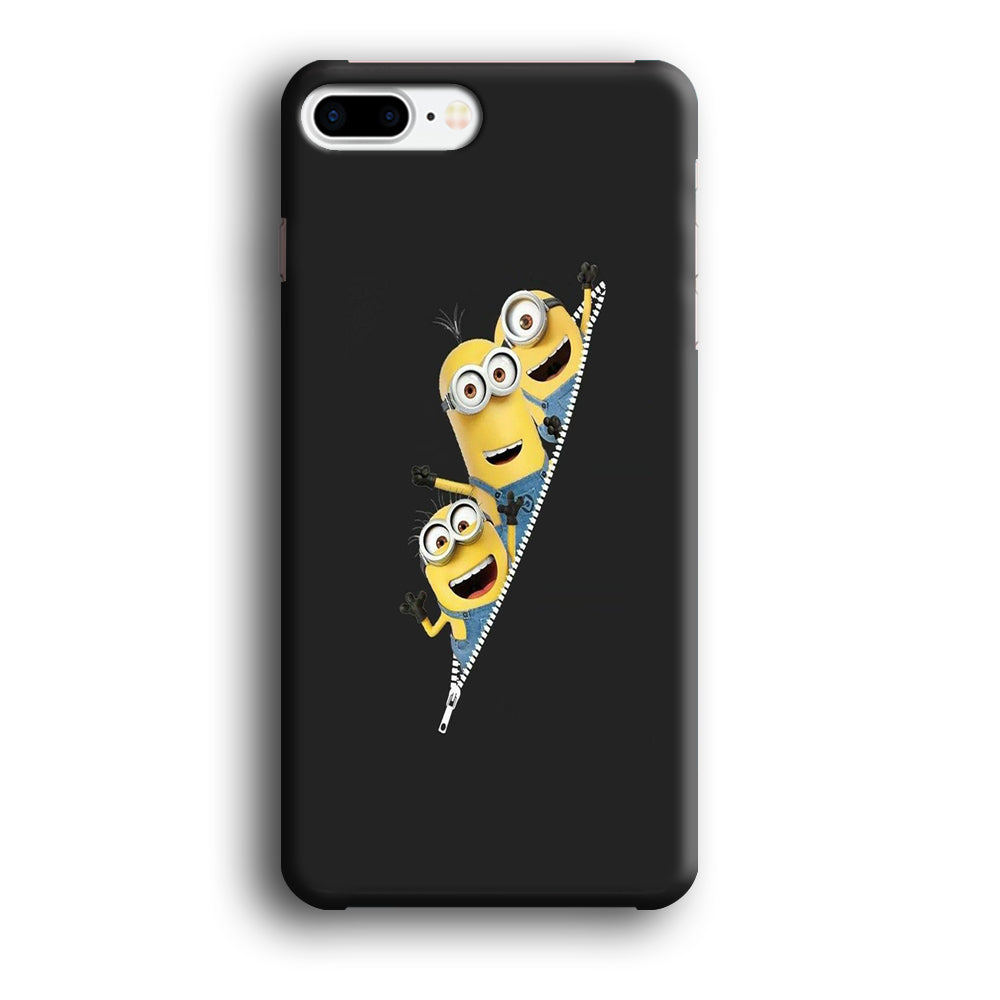 Minions Grey Zip iPhone 8 Plus Case
