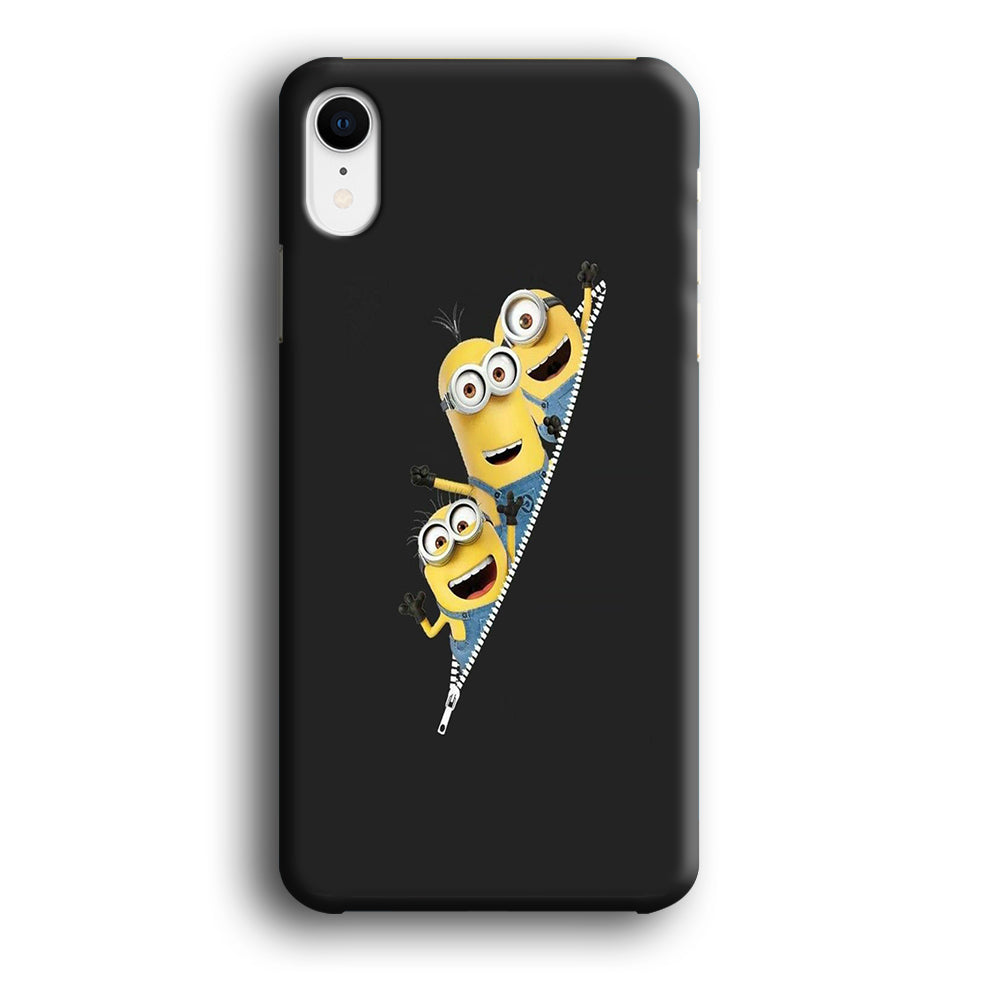 Minions Grey Zip iPhone XR Case