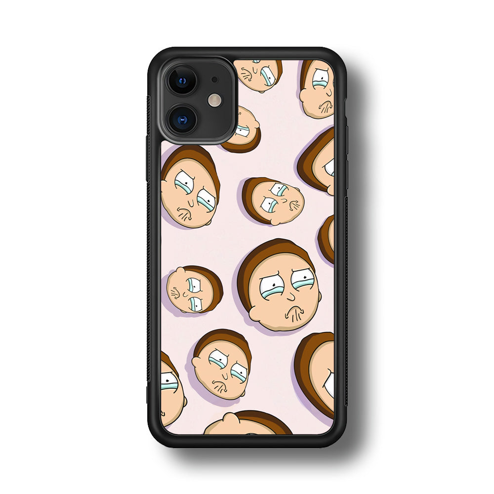 Morty Cry Head Doodle iPhone 11 Case