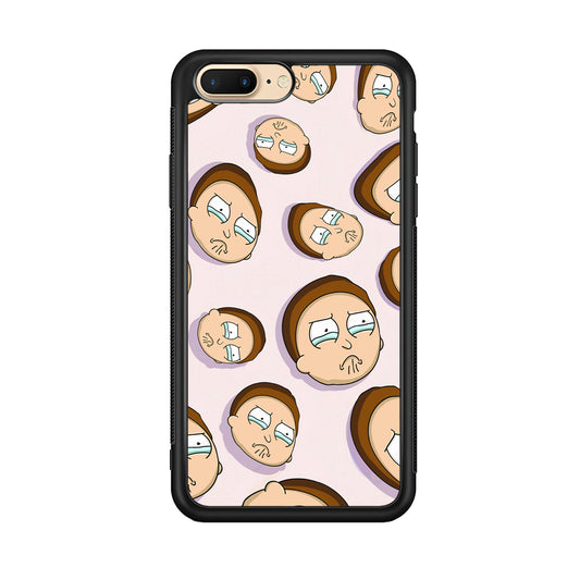 Morty Cry Head Doodle iPhone 8 Plus Case