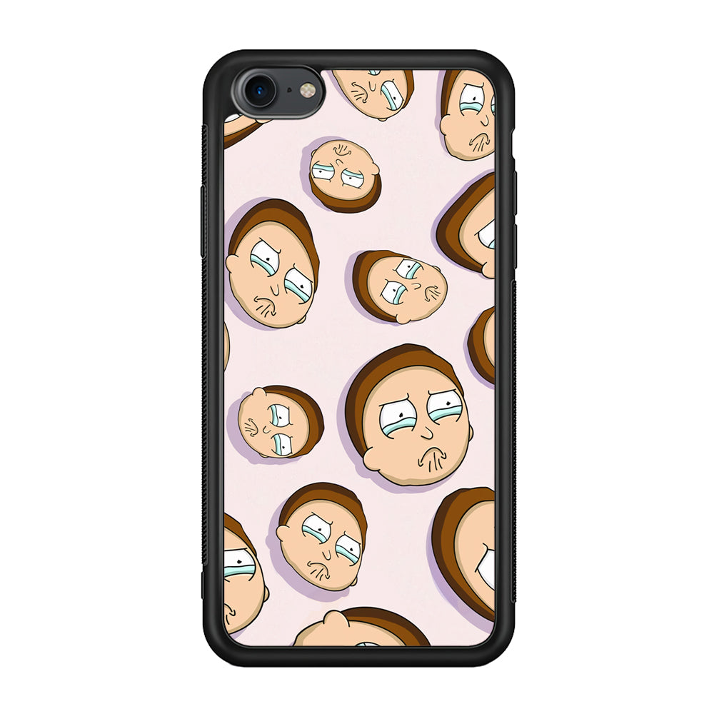 Morty Cry Head Doodle iPhone 8 Case