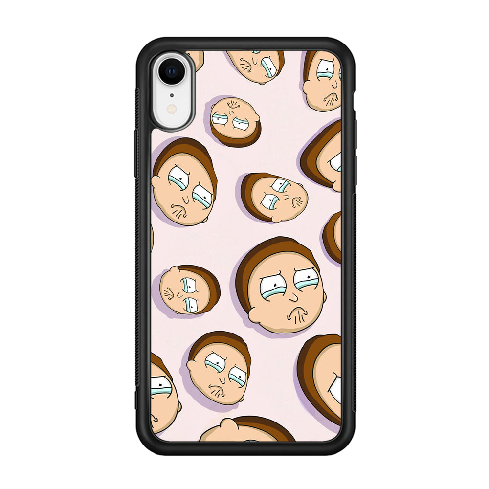 Morty Cry Head Doodle iPhone XR Case