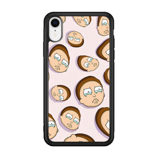 Morty Cry Head Doodle iPhone XR Case