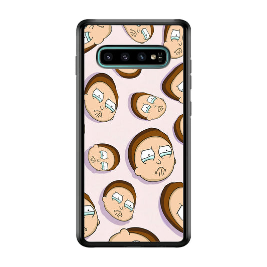 Morty Cry Head Doodle Samsung Galaxy S10 Plus Case