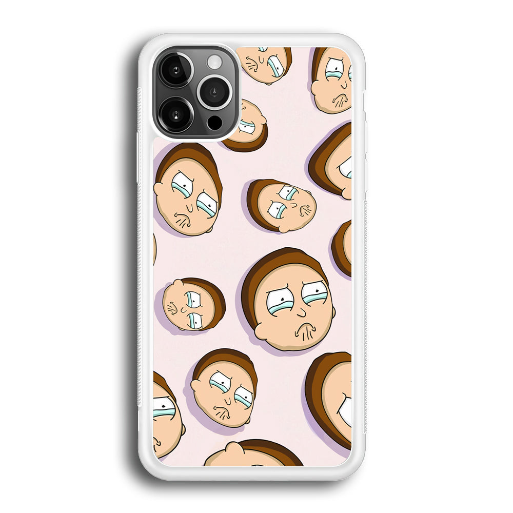 Morty Cry Head Doodle iPhone 12 Pro Max Case