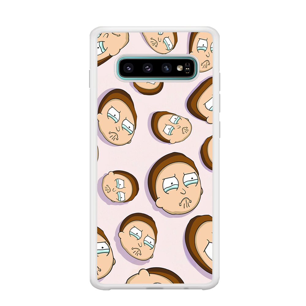 Morty Cry Head Doodle Samsung Galaxy S10 Case