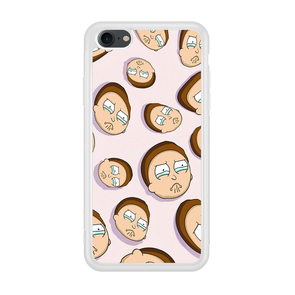 Morty Cry Head Doodle iPhone 8 Case