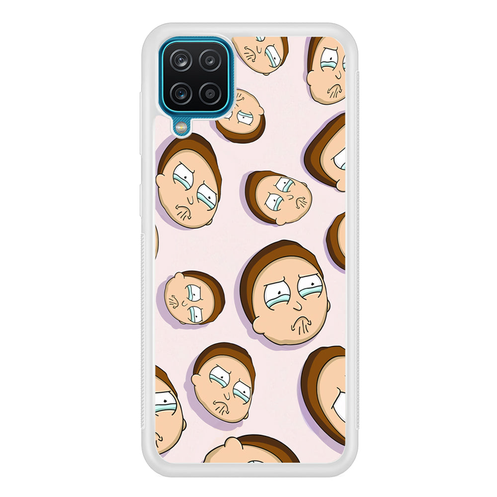 Morty Cry Head Doodle Samsung Galaxy A12 Case