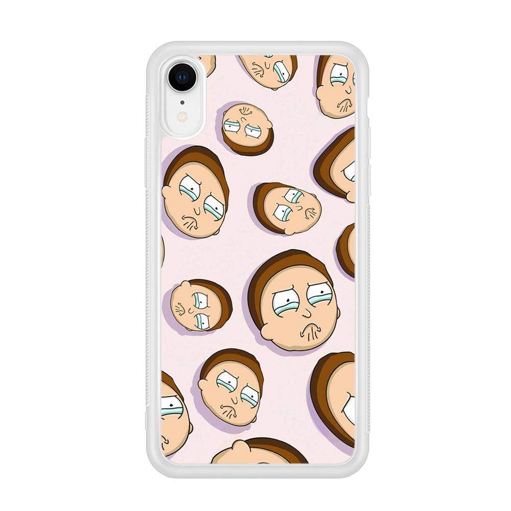 Morty Cry Head Doodle iPhone XR Case