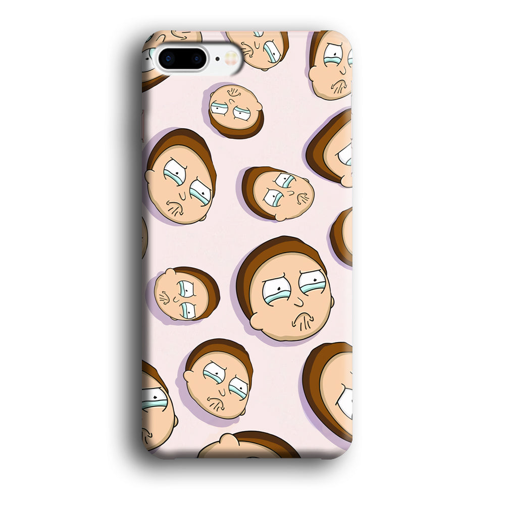 Morty Cry Head Doodle iPhone 8 Plus Case