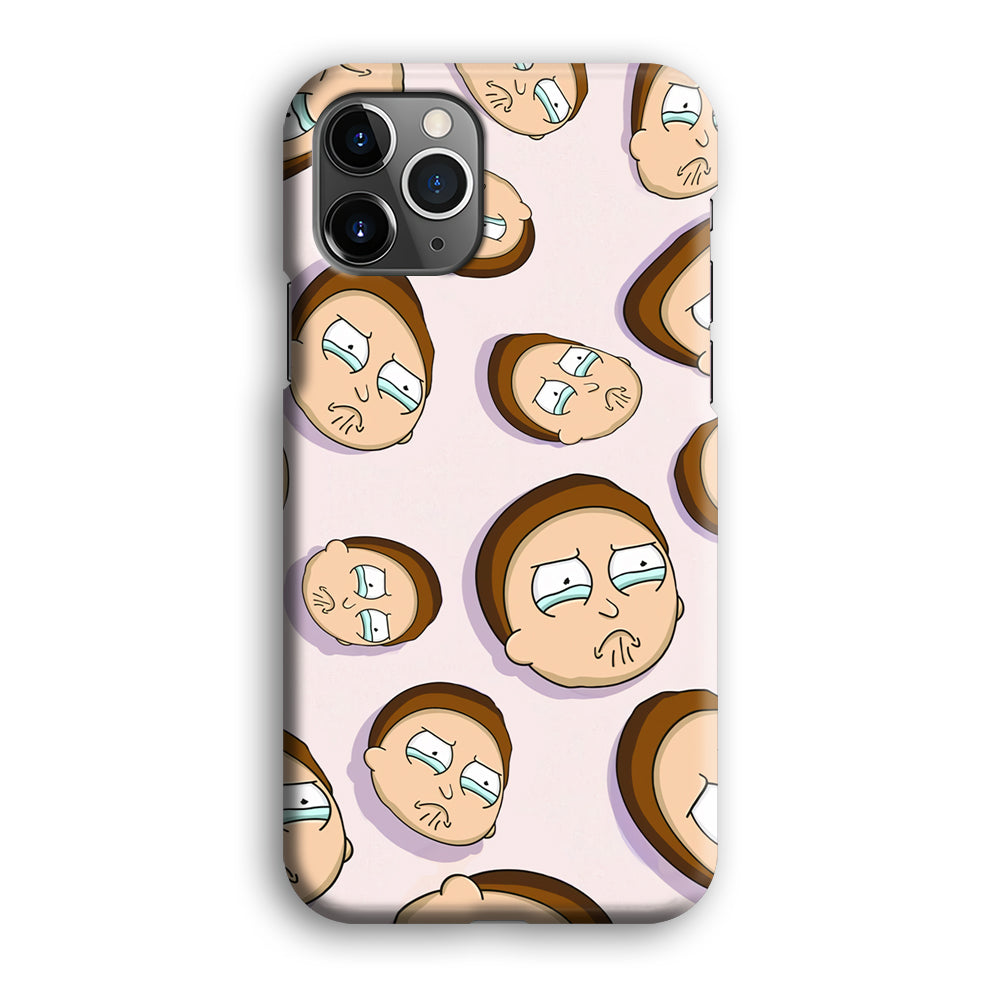 Morty Cry Head Doodle iPhone 12 Pro Case