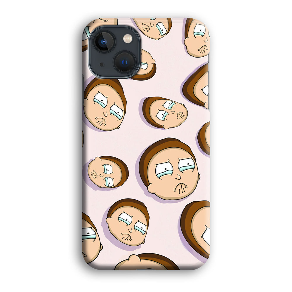 Morty Cry Head Doodle iPhone 13 Case