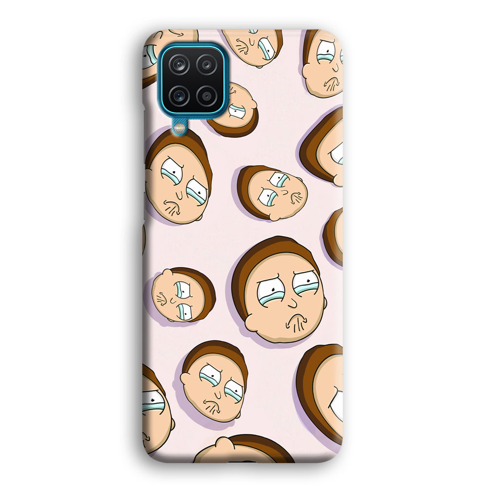 Morty Cry Head Doodle Samsung Galaxy A12 Case