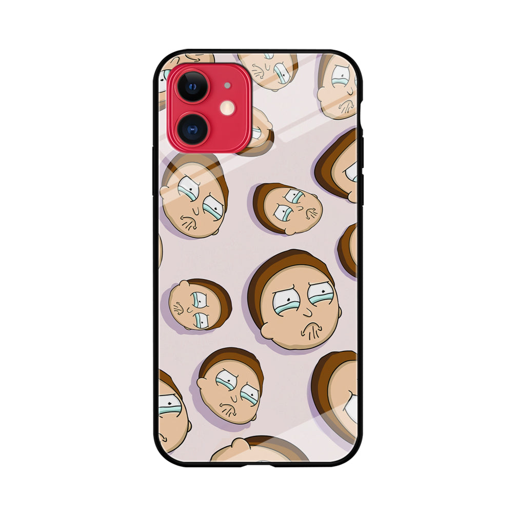 Morty Cry Head Doodle iPhone 11 Case