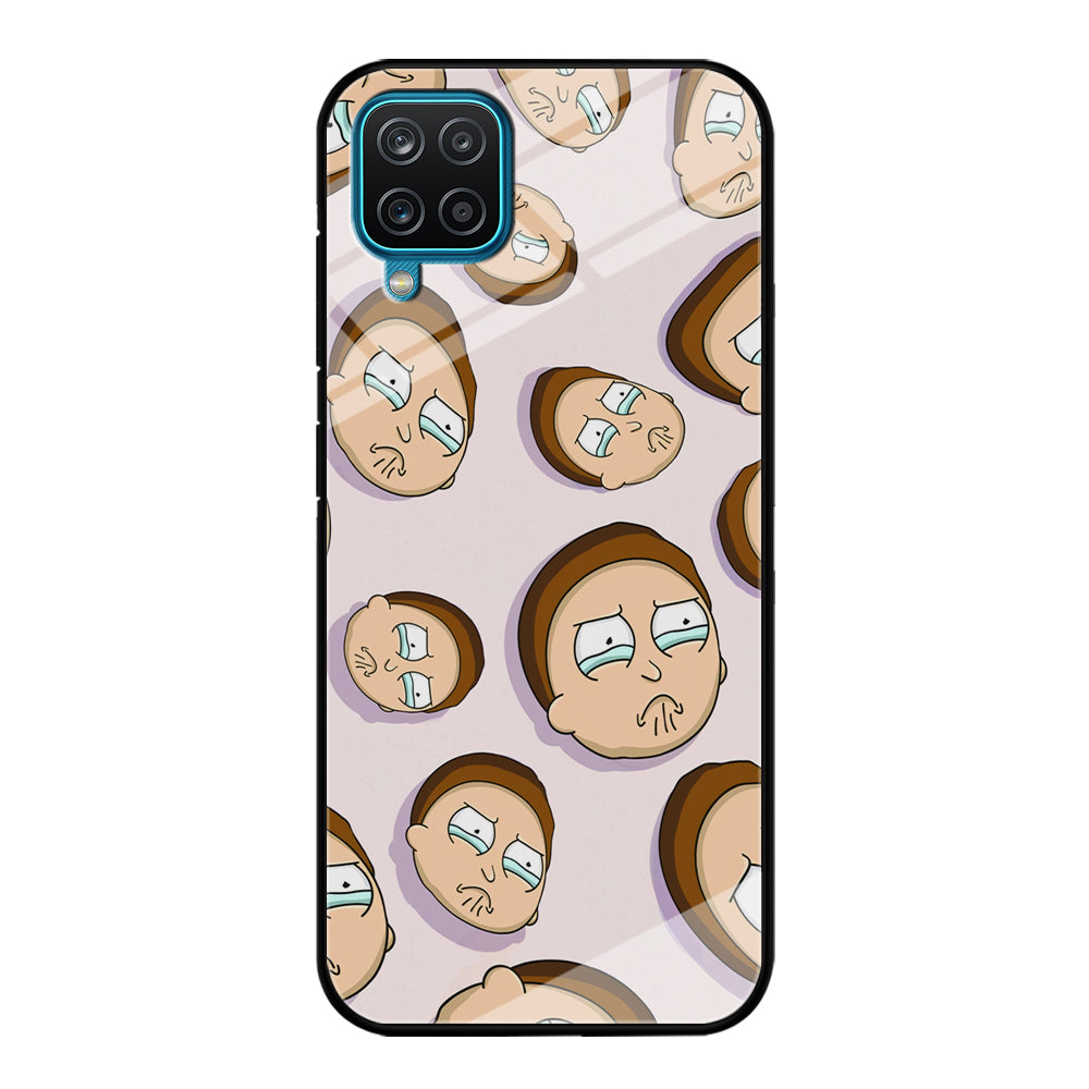 Morty Cry Head Doodle Samsung Galaxy A12 Case