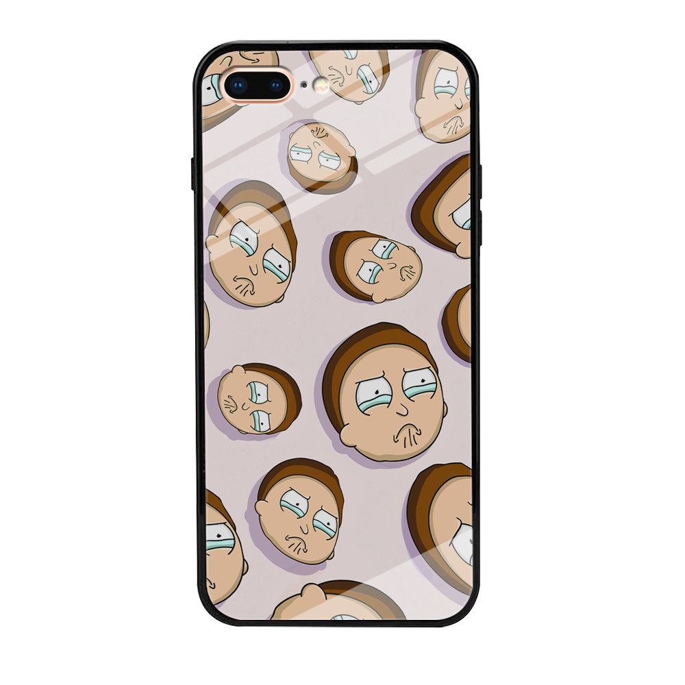 Morty Cry Head Doodle iPhone 8 Plus Case