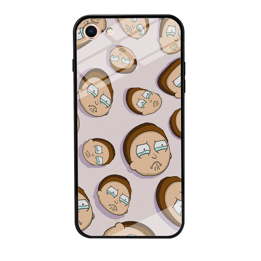 Morty Cry Head Doodle iPhone 8 Case