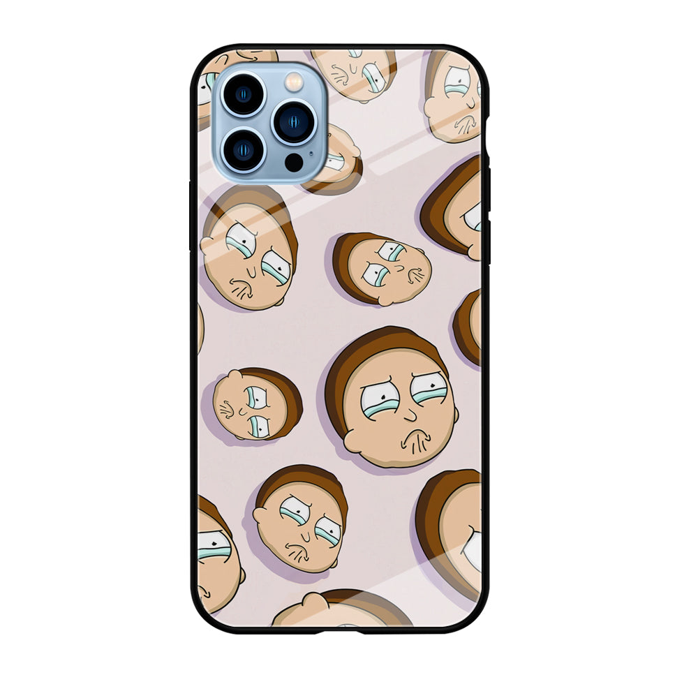 Morty Cry Head Doodle iPhone 12 Pro Max Case