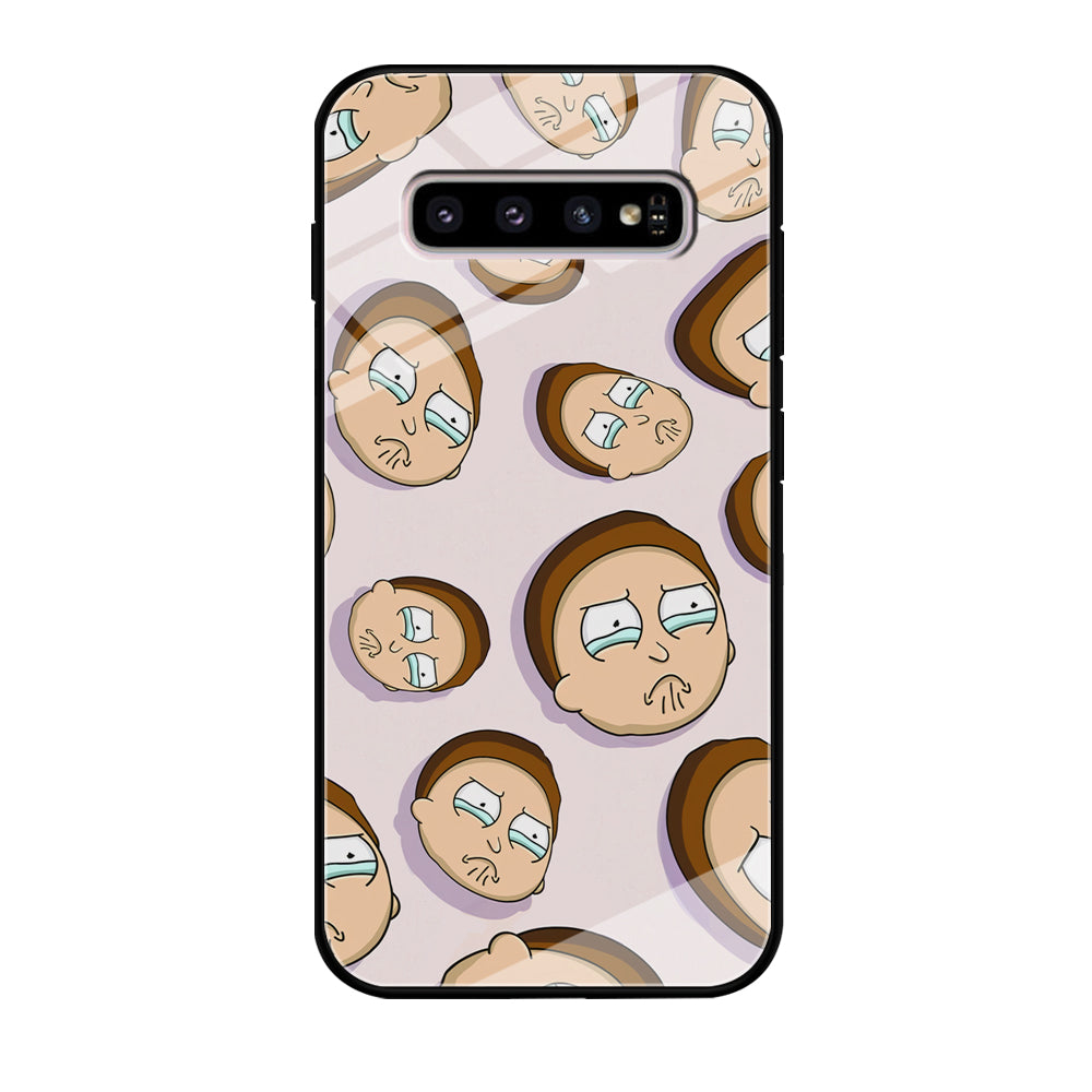 Morty Cry Head Doodle Samsung Galaxy S10 Case