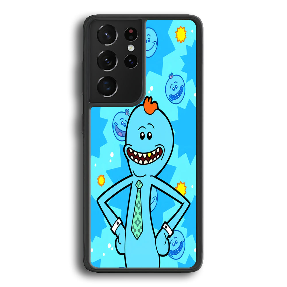 Mr Meeseeks Smile Samsung Galaxy S21 Ultra Case