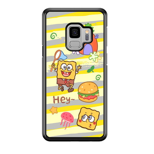 Mr Squarepants Fishing The Jellyfish Samsung Galaxy S9 Case