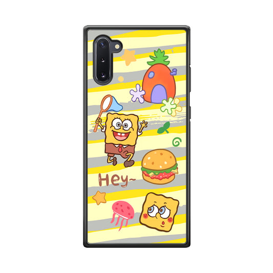 Mr Squarepants Fishing The Jellyfish Samsung Galaxy Note 10 Case