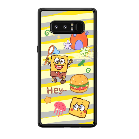 Mr Squarepants Fishing The Jellyfish Samsung Galaxy Note 8 Case
