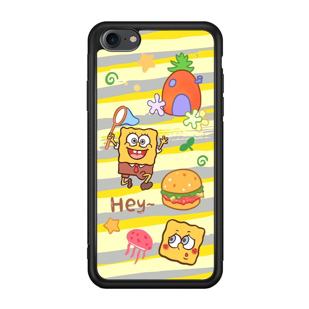 Mr Squarepants Fishing The Jellyfish iPhone 8 Case