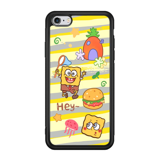 Mr Squarepants Fishing The Jellyfish iPhone 6 | 6s Case