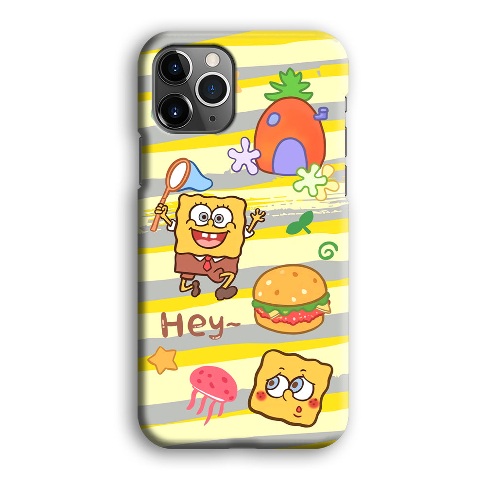 Mr Squarepants Fishing The Jellyfish iPhone 12 Pro Case