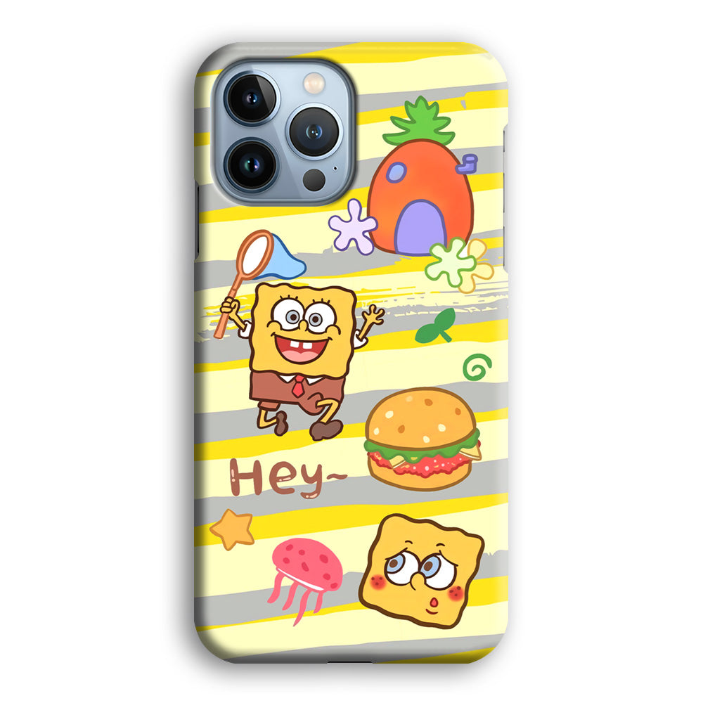 Mr Squarepants Fishing The Jellyfish iPhone 13 Pro Max Case