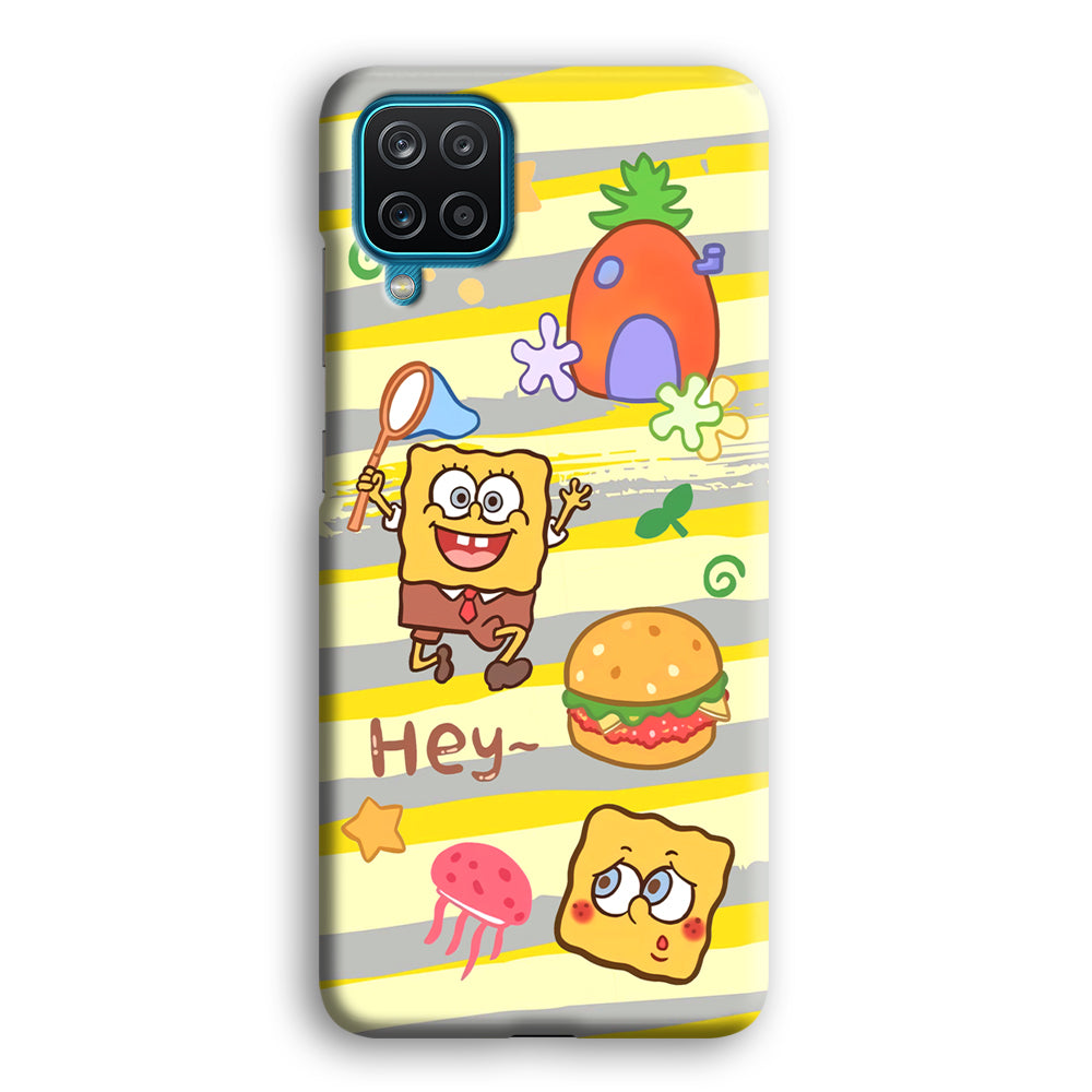 Mr Squarepants Fishing The Jellyfish Samsung Galaxy A12 Case