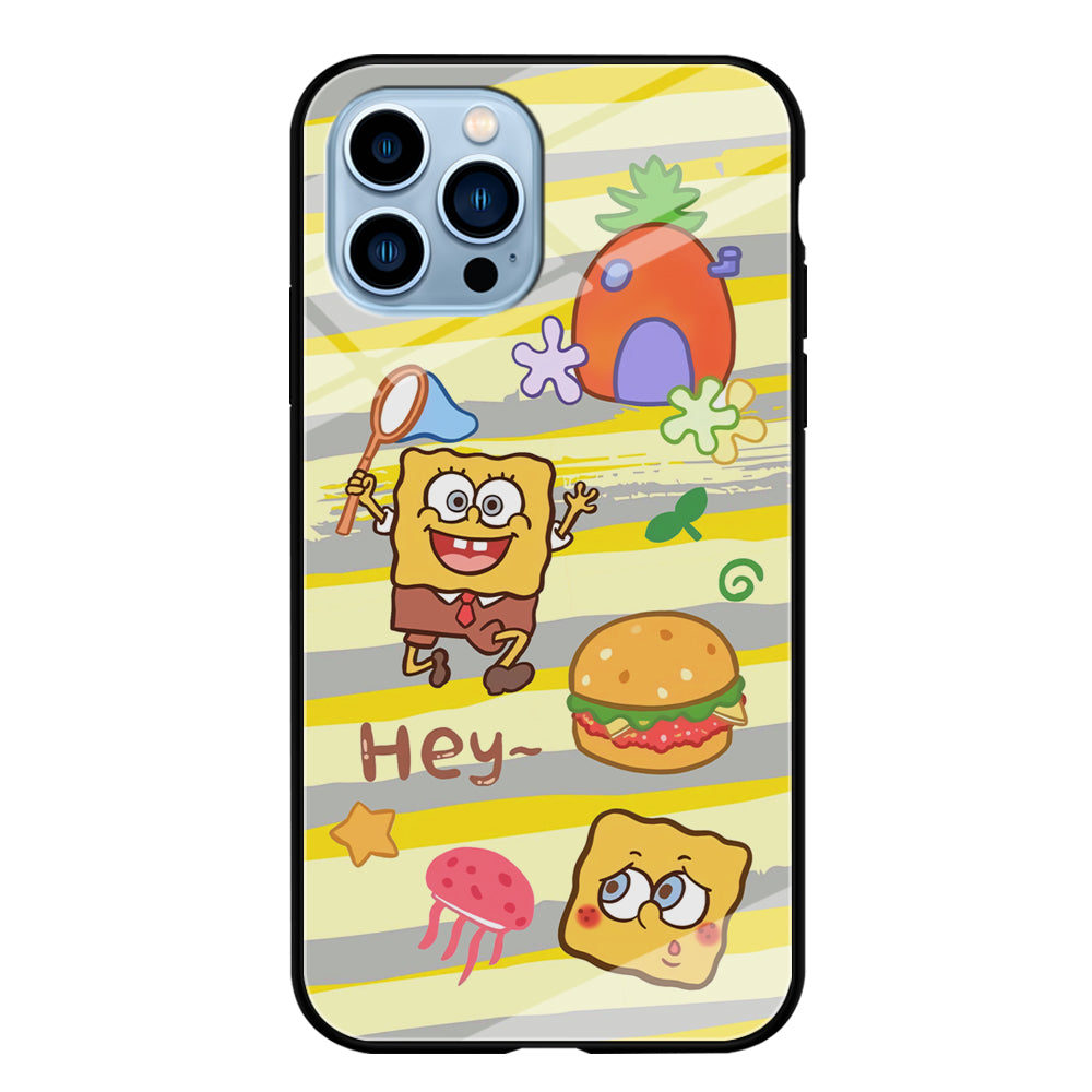 Mr Squarepants Fishing The Jellyfish iPhone 13 Pro Max Case