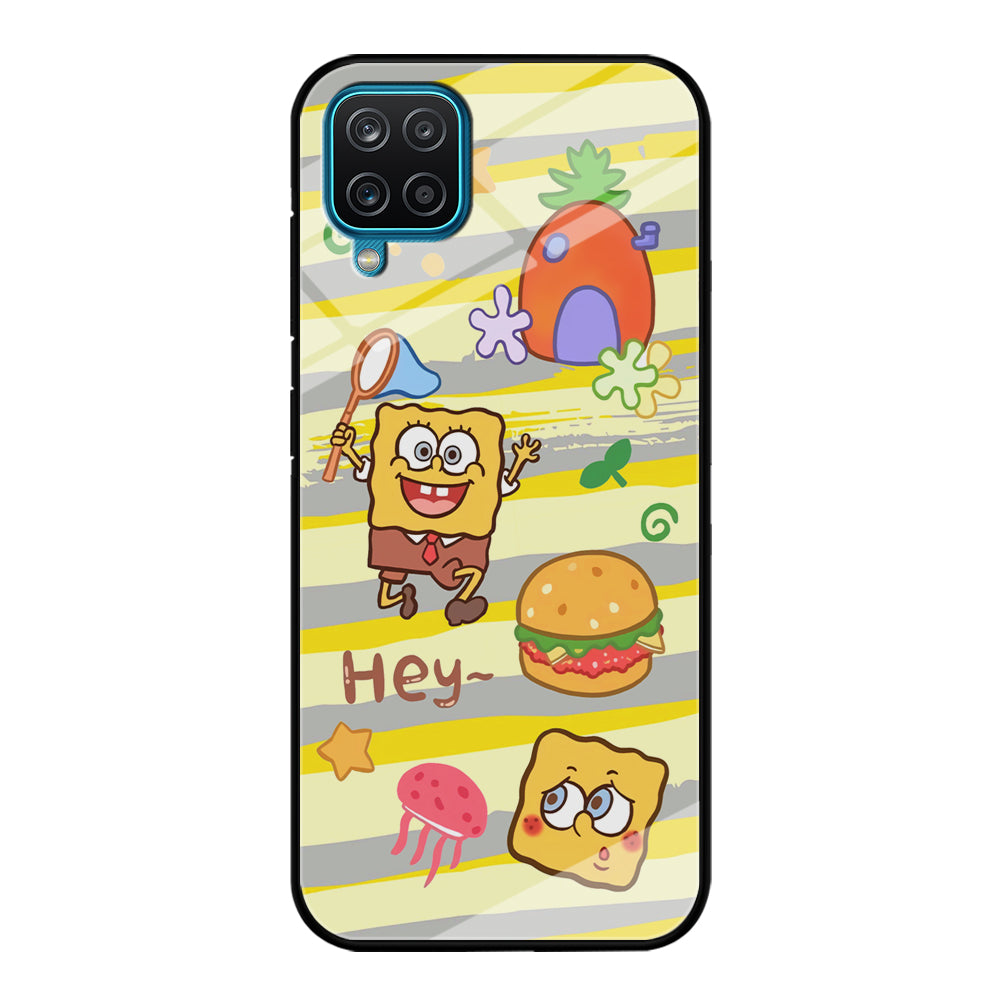 Mr Squarepants Fishing The Jellyfish Samsung Galaxy A12 Case