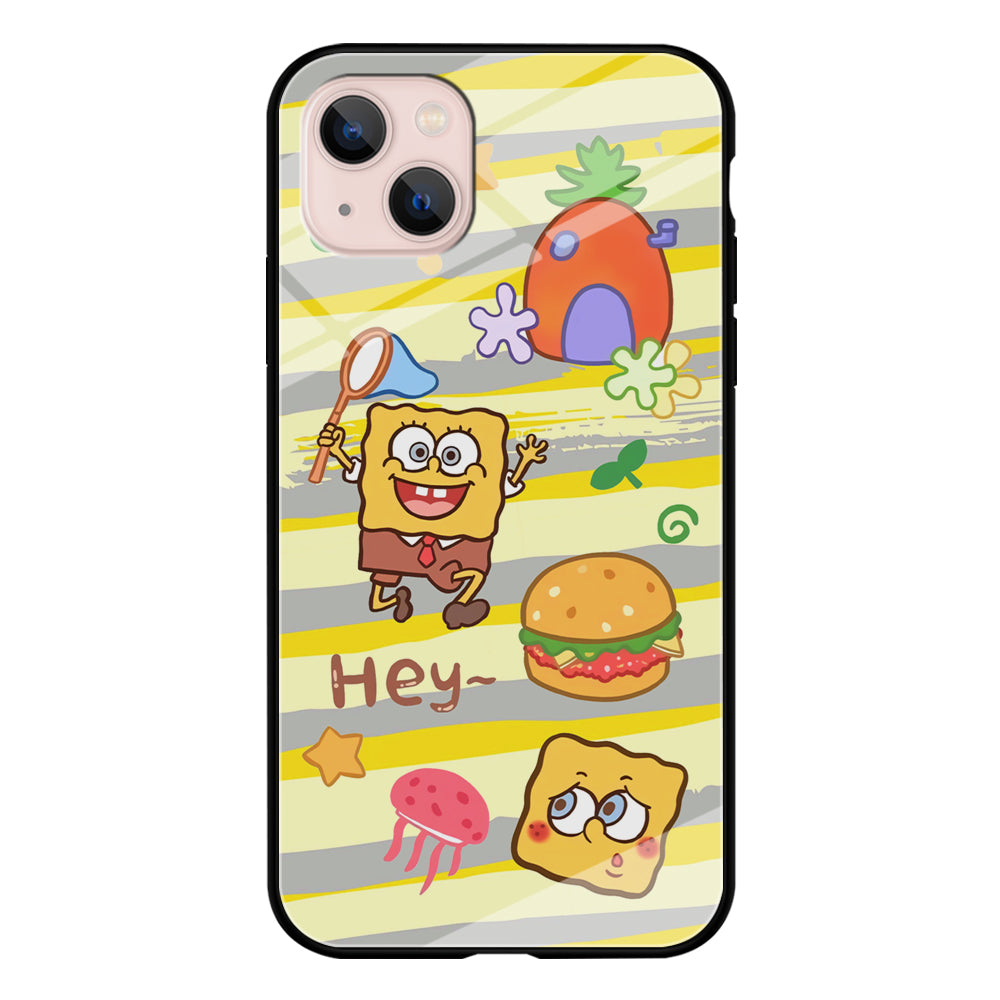 Mr Squarepants Fishing The Jellyfish iPhone 13 Case