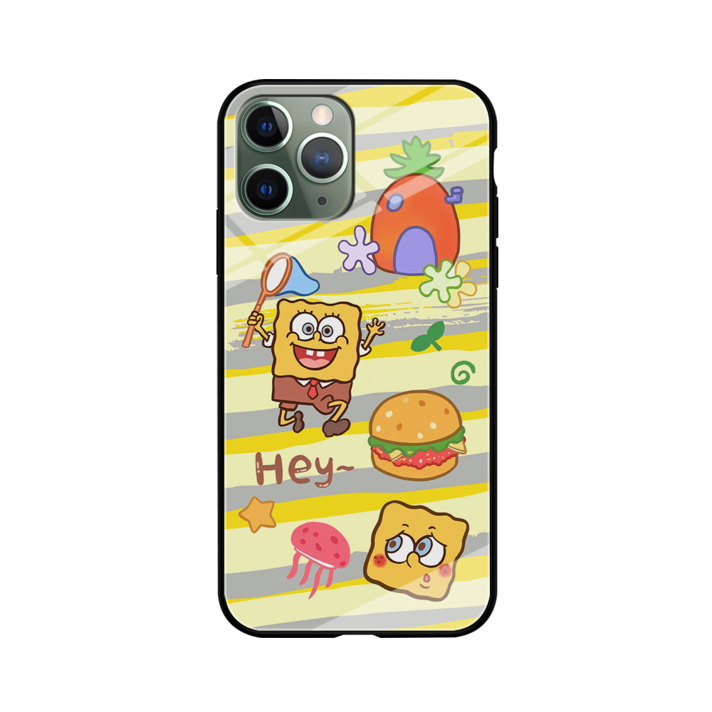 Mr Squarepants Fishing The Jellyfish iPhone 11 Pro Case