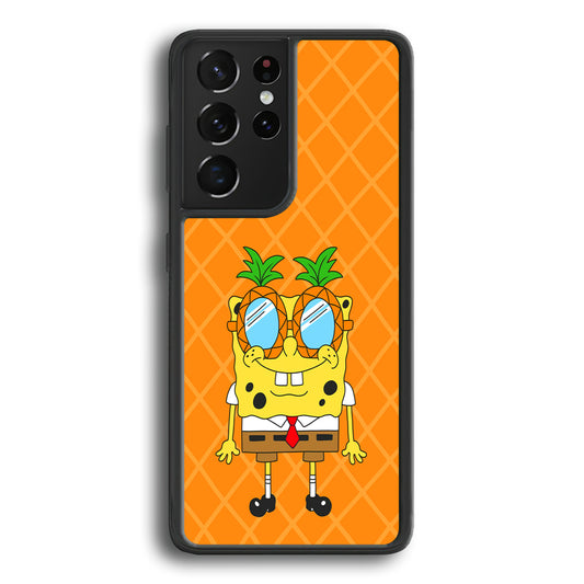 Mr Squarepants on Sunny Day Samsung Galaxy S21 Ultra Case