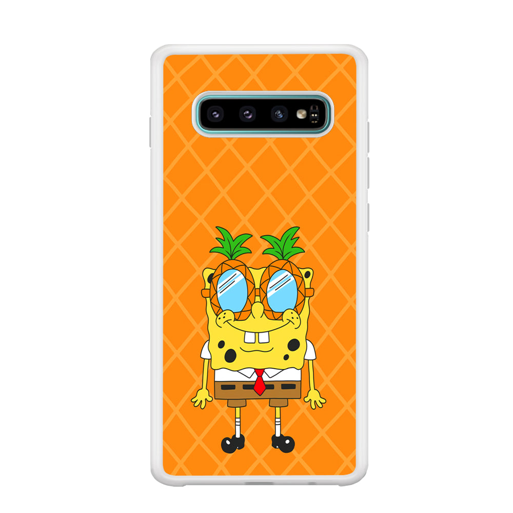 Mr Squarepants on Sunny Day Samsung Galaxy S10 Case