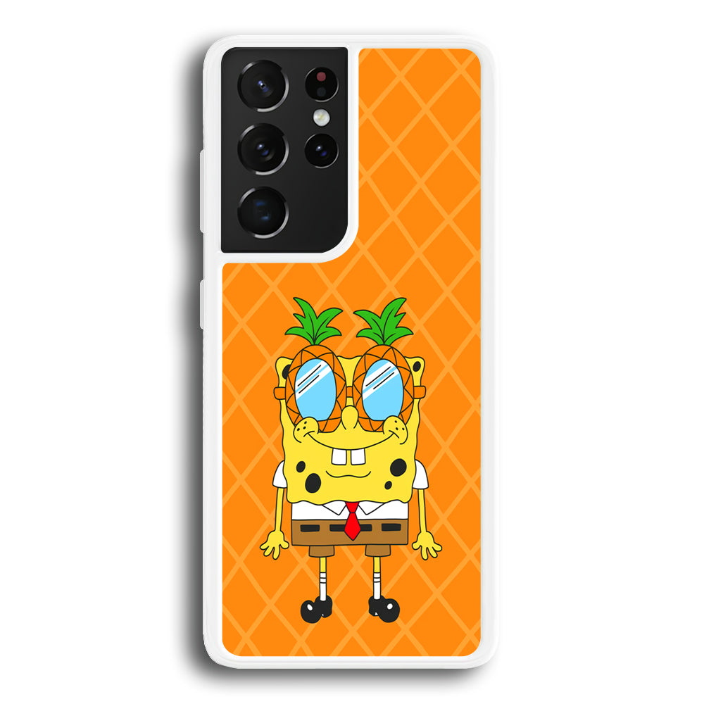 Mr Squarepants on Sunny Day Samsung Galaxy S21 Ultra Case