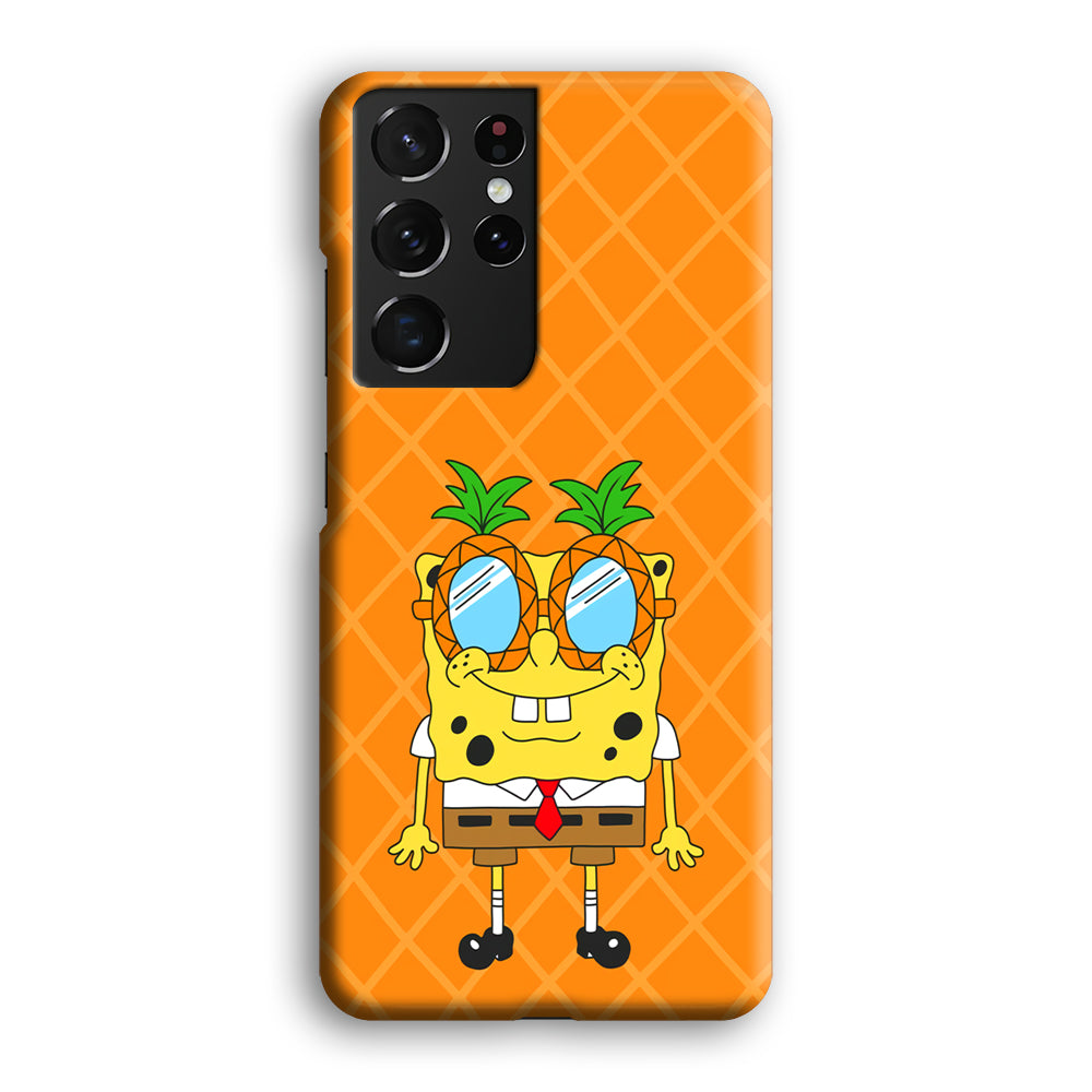 Mr Squarepants on Sunny Day Samsung Galaxy S21 Ultra Case