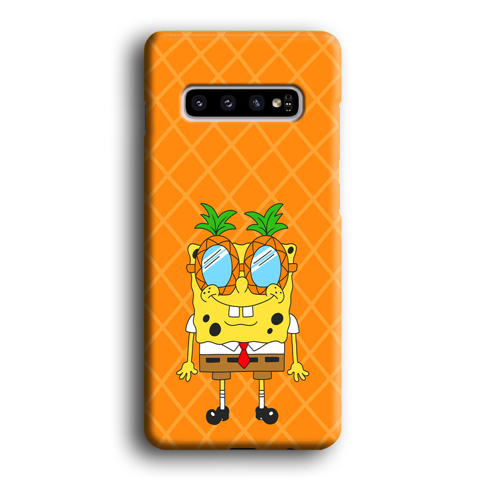 Mr Squarepants on Sunny Day Samsung Galaxy S10 Case