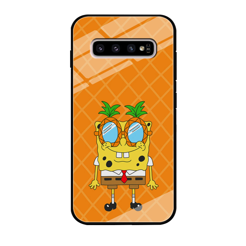 Mr Squarepants on Sunny Day Samsung Galaxy S10 Case